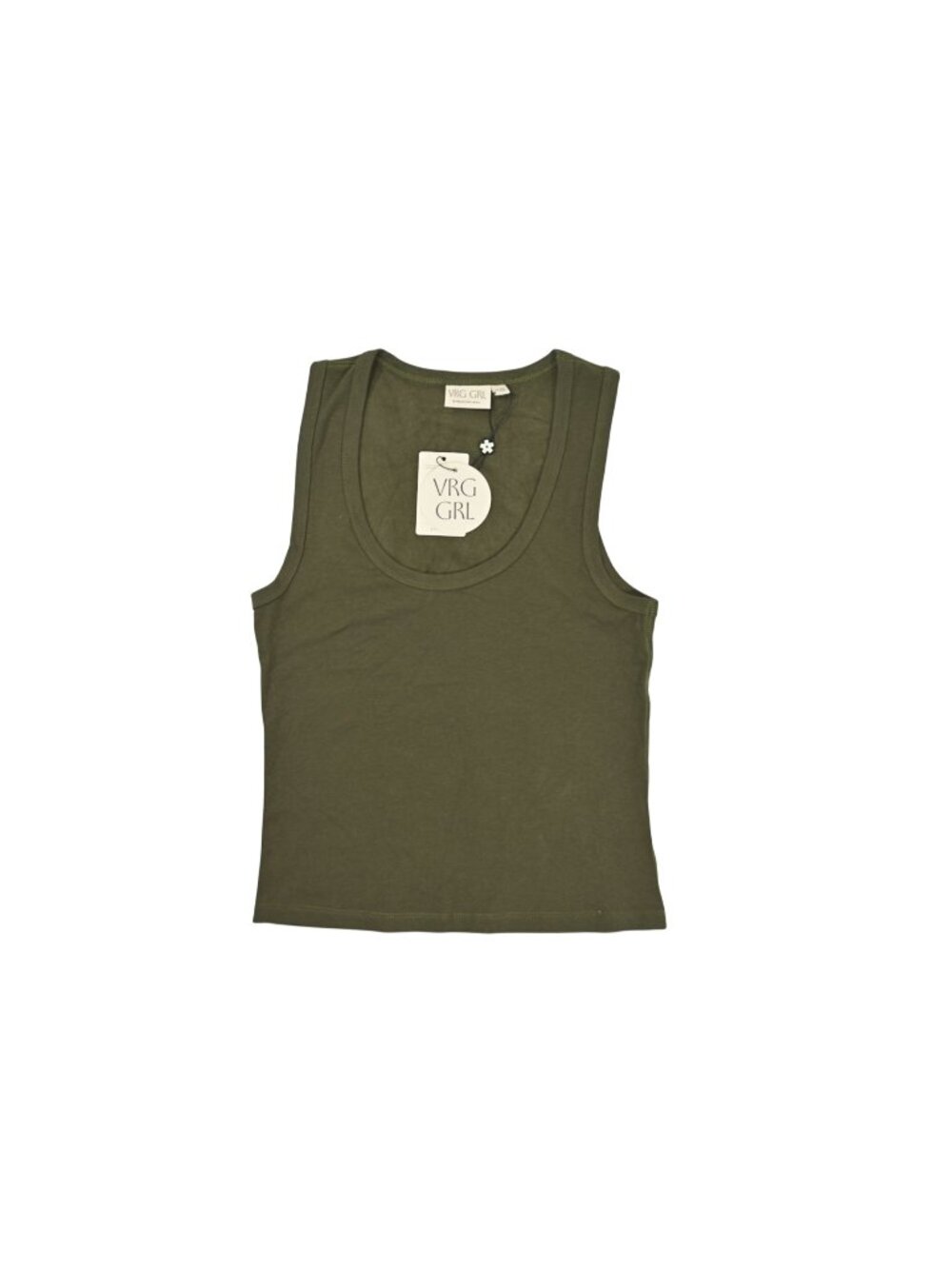 VRG GRL Cora Tank in Khaki